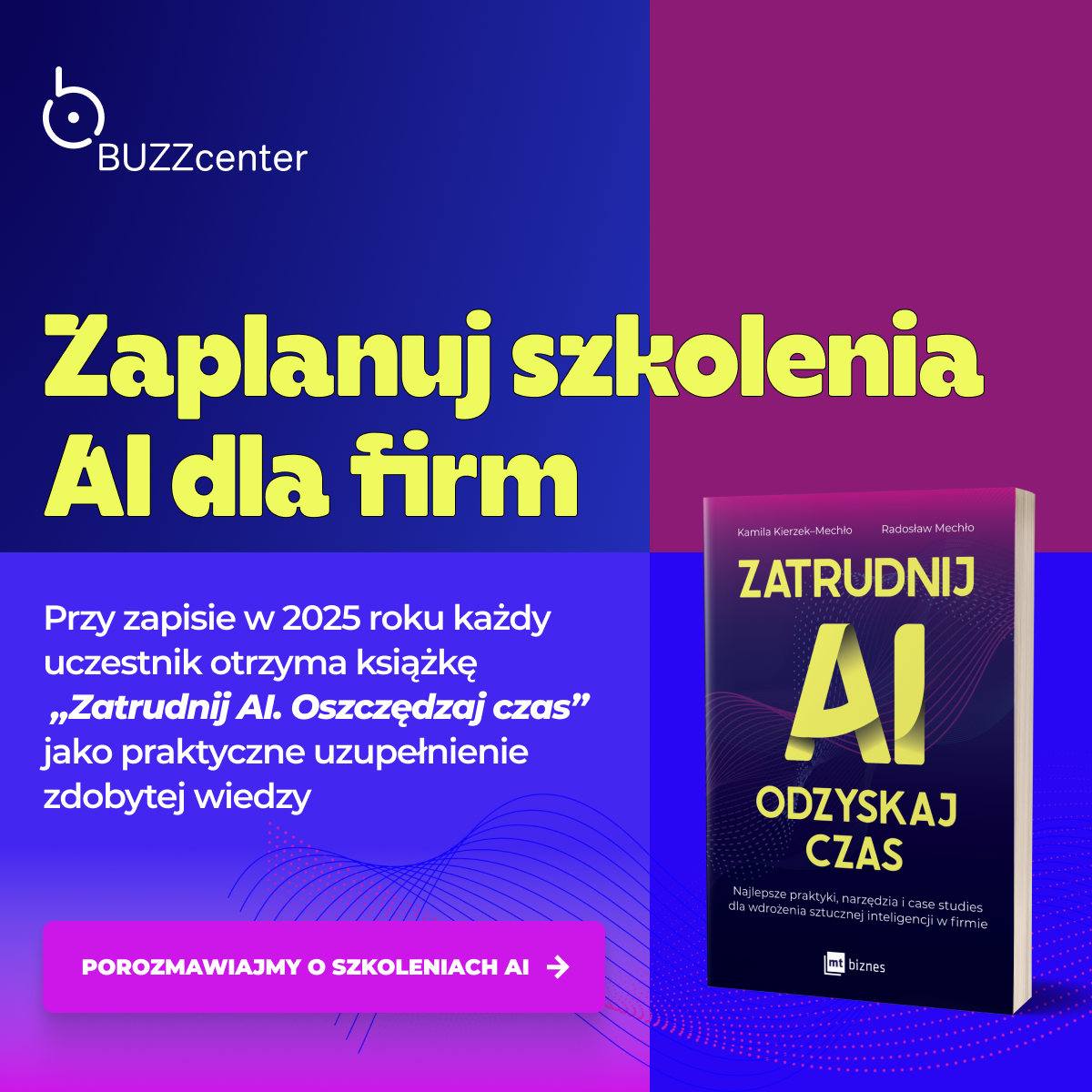 Promocja z książką Zatrudnij AI. Odzyskaj czas.