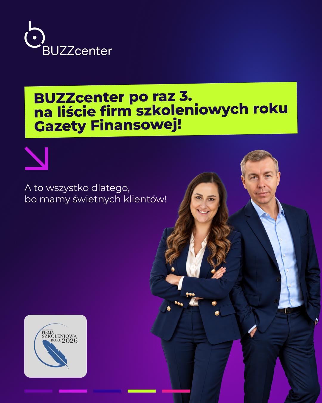 BUZZcenter na liście firm szkoleniowych roku 2026